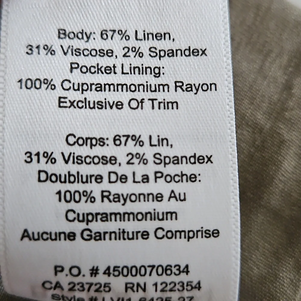 Babaton Cropped Linen-blend Pants In Morel Size‎ Small
